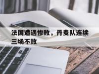 开云体育游戏-法国遭遇惨败，丹麦队连续三场不败